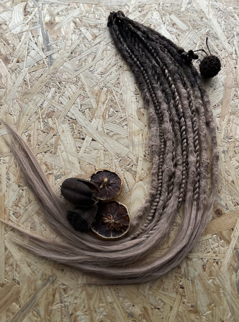 Dredloki brązowe ombre MINI - obrazek 3