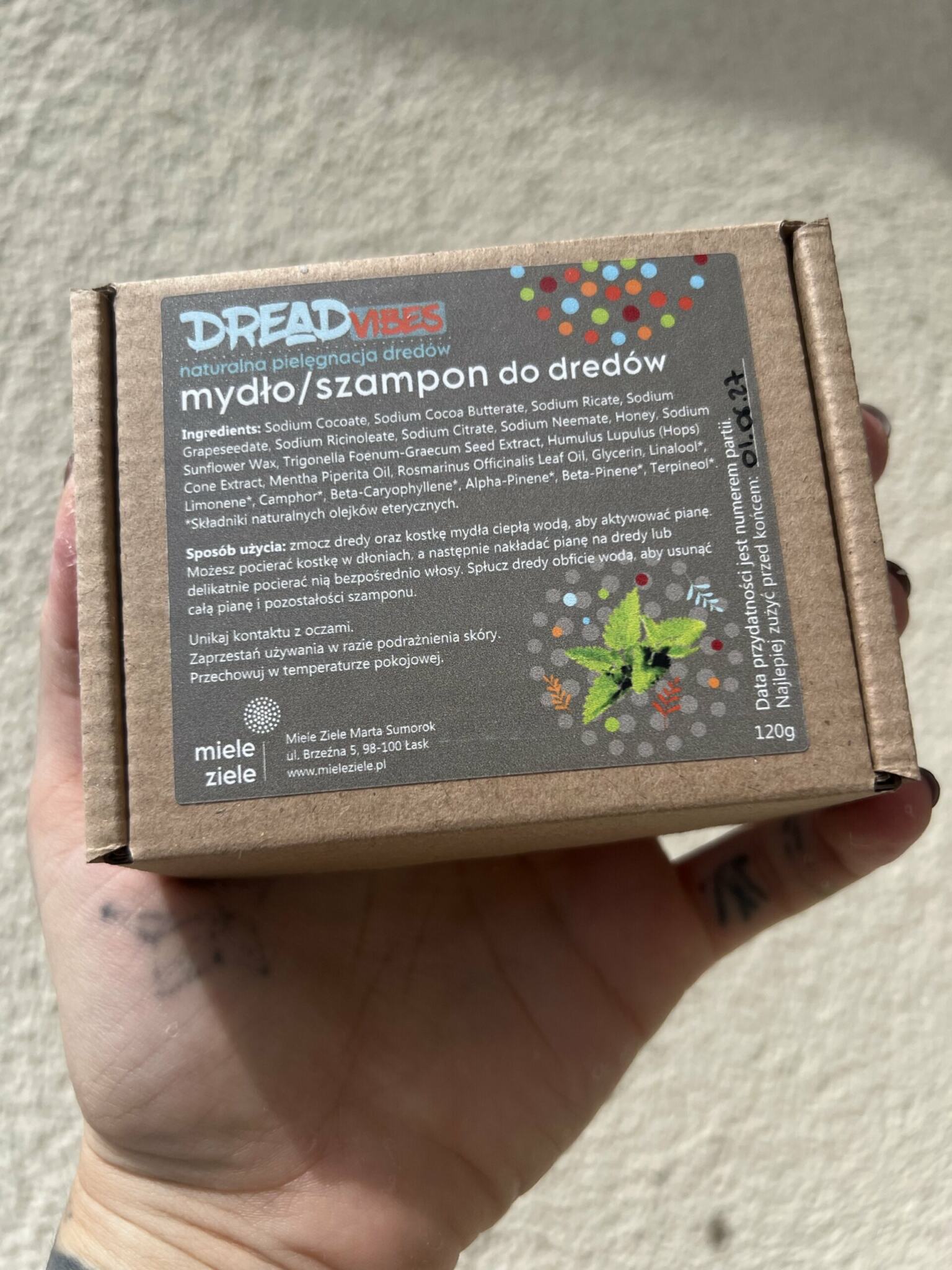 Szampon w kostce do dredów DREAD VIBES, Miele Ziele
