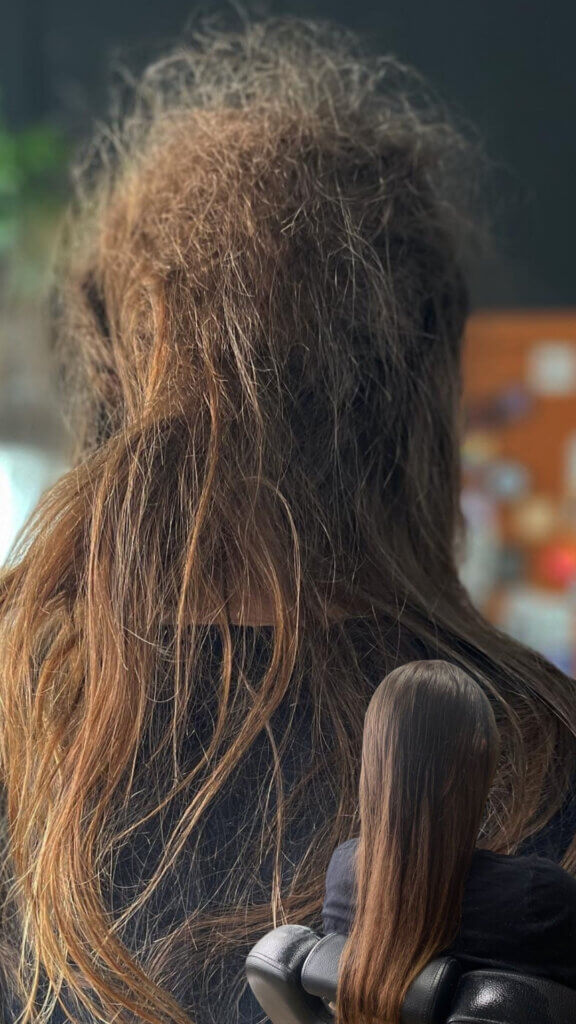 kołtuny skołtunione włosy kołtun