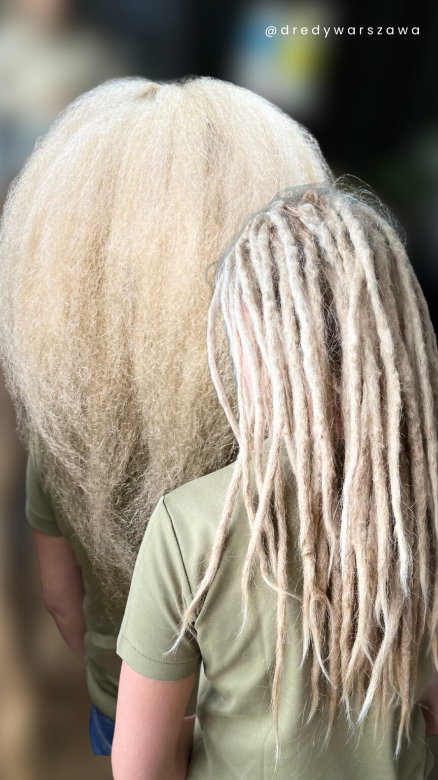Dreads before combing-out begins