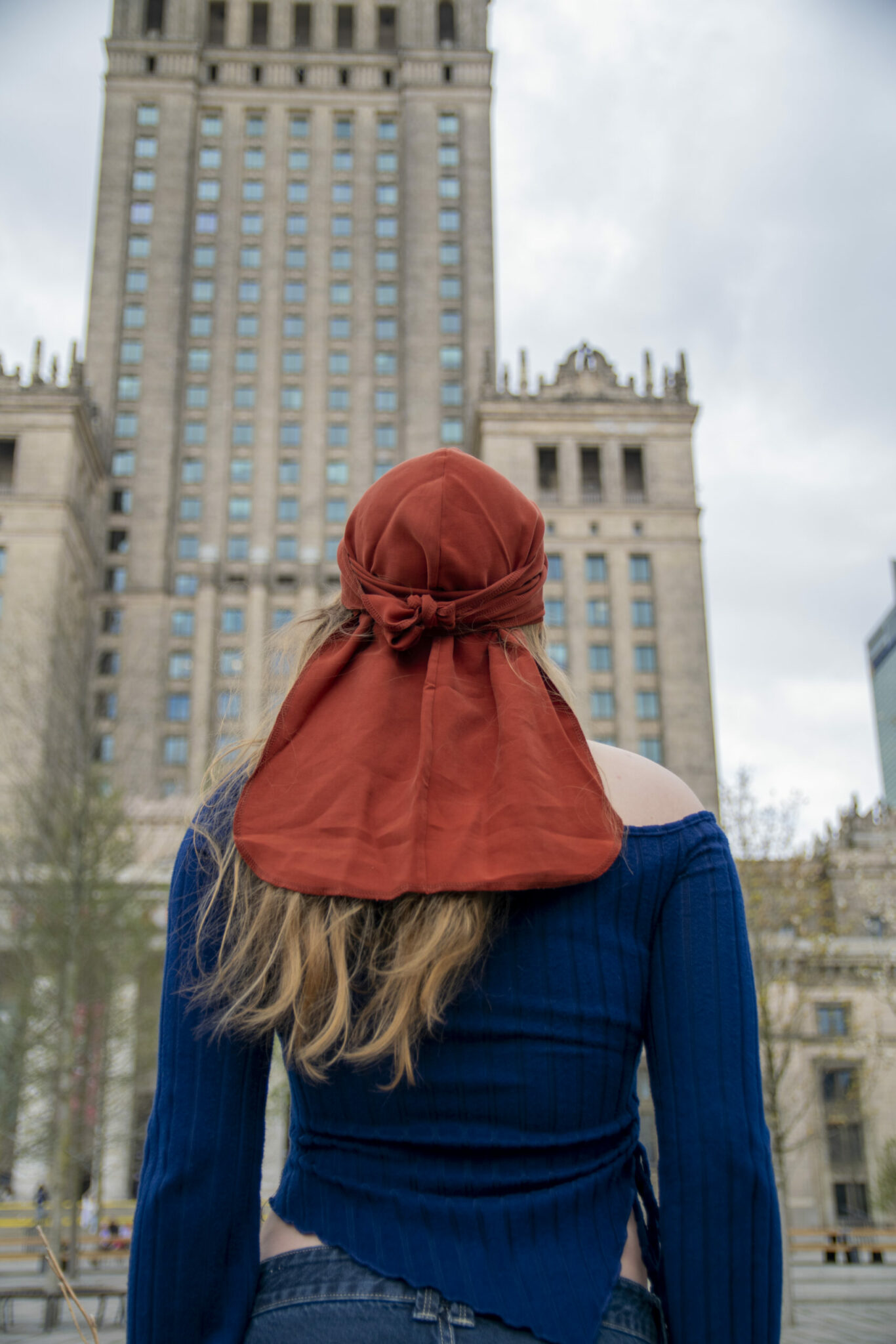 Miedziany durag cupro BYDGOSZCZ, widok z tyłu